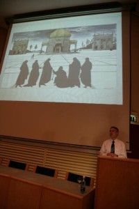 Photo of Jim McGovern giving his inaugural lecture as a Professof of Dublin Institute of Technology