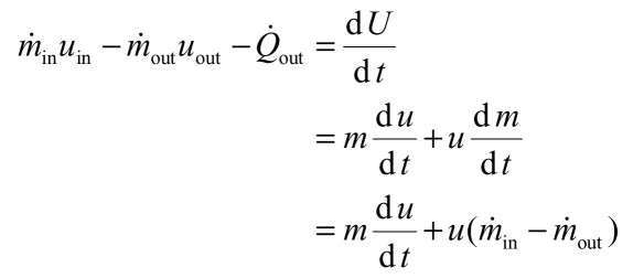 Non steady flow energy equation